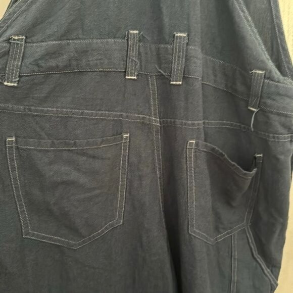 Volcom Womens Denim Overalls Size 10 Blue Adjustable Straps - Picture 7 of 11